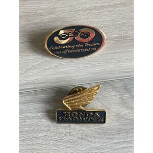 HONDA‎ RIDERS CLUB OF AMERICA PIN Celebrating the dream 50 years honda pin